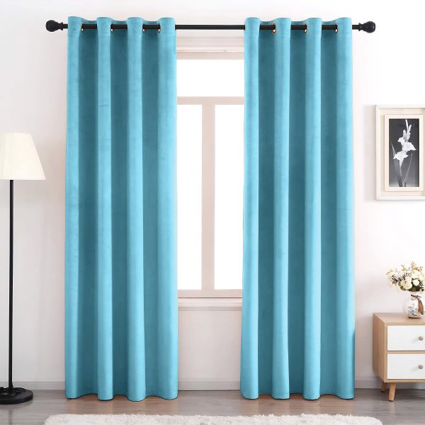 Premium Ferozi Velvet Curtains
