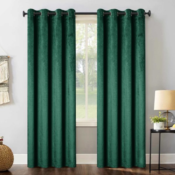 Premium Green Velvet Curtains